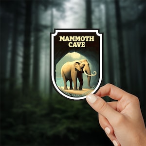 Mammoth Cave Kentucky National Park Sticker Outdoor Sticker National Park Explorer Laptop Sticker