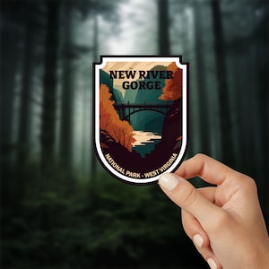 New River Gorge National Park Sticker Outdoor Sticker West Virginia Camping Overland Gift
