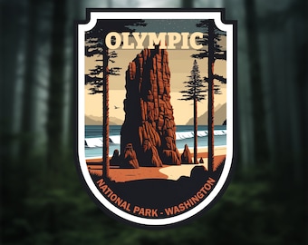 Olympic National Park Vinyl Sticker, Washington Explorer Decal