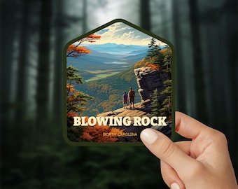Blowing Rock, North Carolina Sticker - Hiking Travel Decal