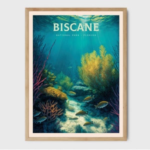 Biscayne National Park Poster Print - Travel Memory Gift