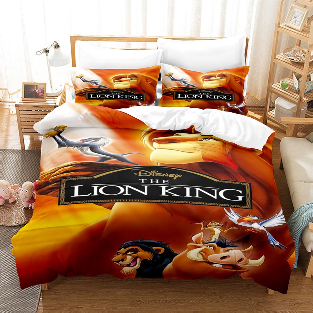 The Lion King Bedding Set for Boys Home Decor Twin Queen Etsy