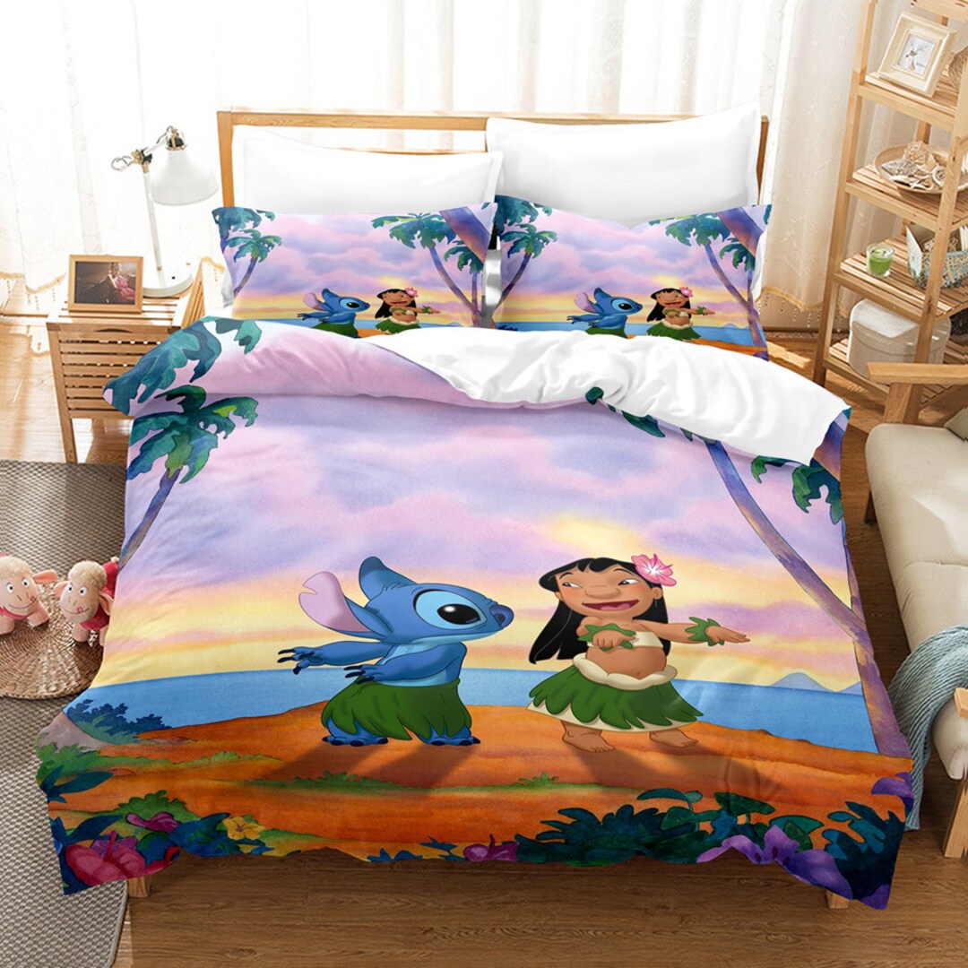 Lilo and Stitch Bedding Set for Boys Home Decor Twin Queen Etsy