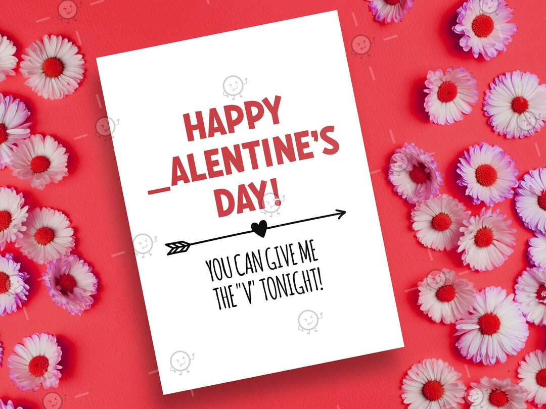 INSTANT DOWNLOAD Naughty Valentines Day Card for Her, Printable Card ...