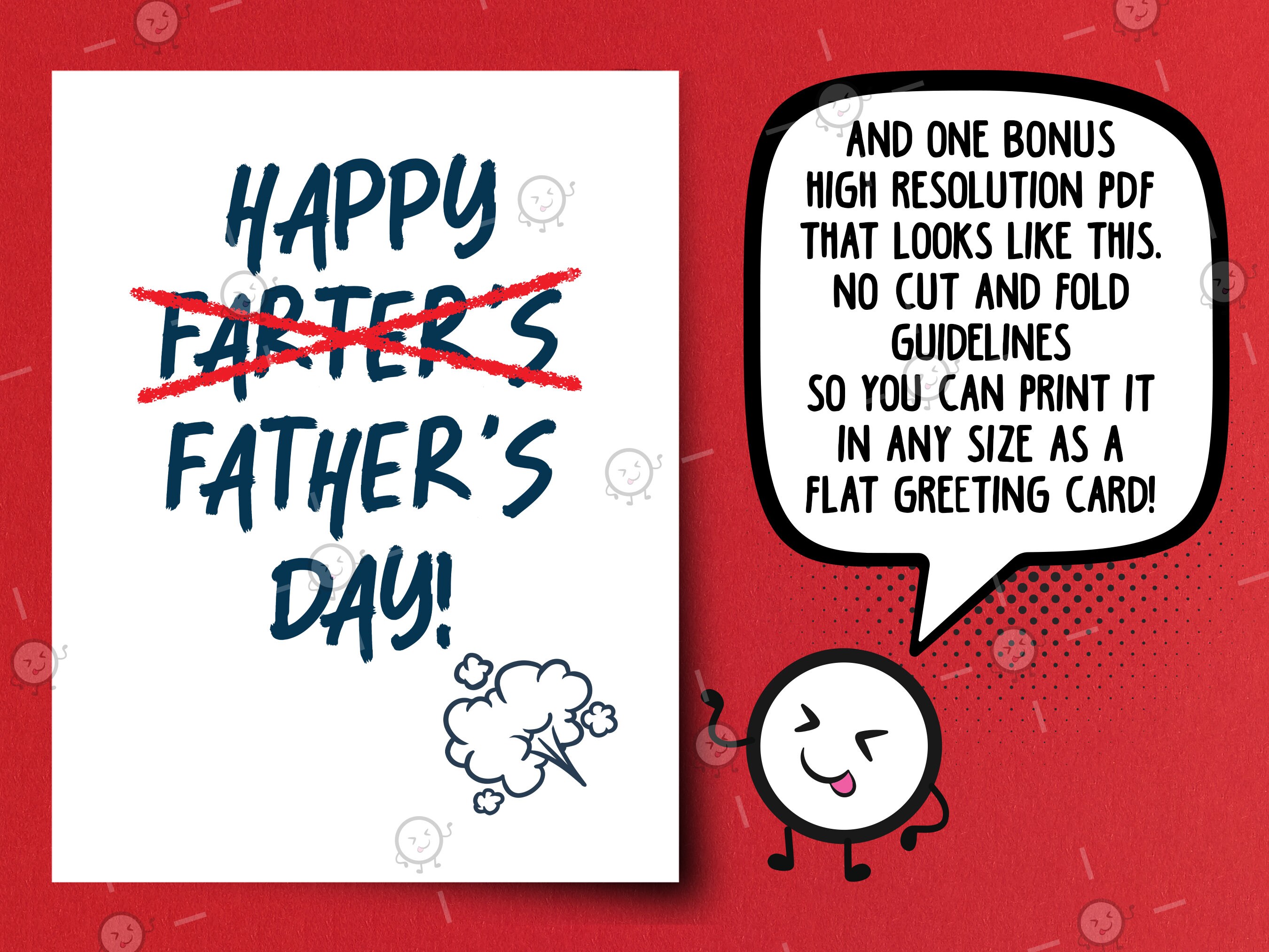 Funny Father's Day Card for Dad, Printable Card, Rude Father Day Card ...