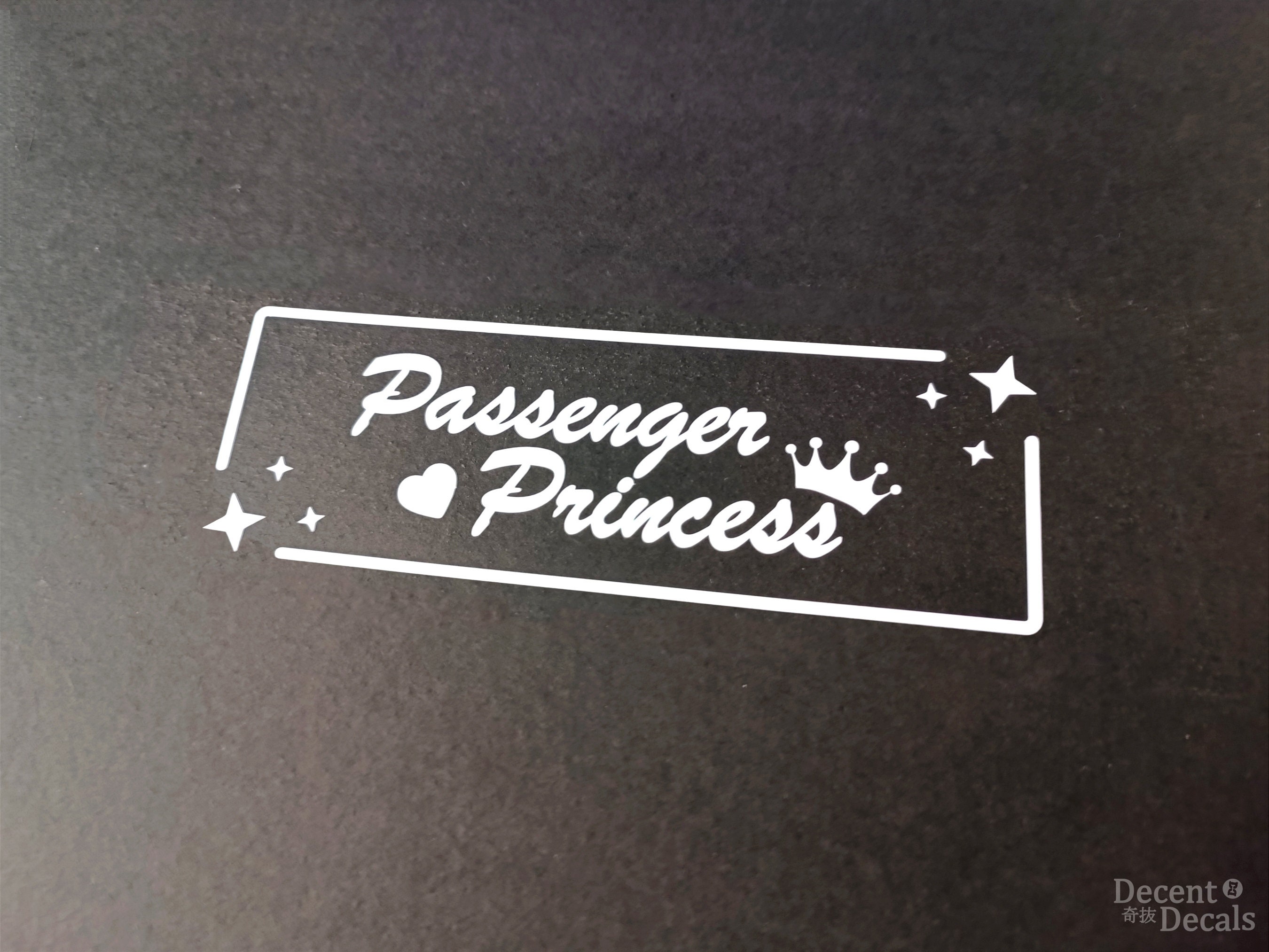 Sticker for Sale mit Beifahrer Prinzessin Retro Stil Autospiegel