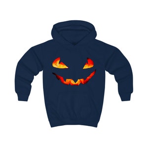 Halloween Pumpkin Eyes Kids Hoodie