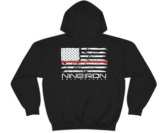 Unisex Heavy Blend Hooded Sweatshirt / Golf Hoodie / NineIronApparel / Thin Red Line