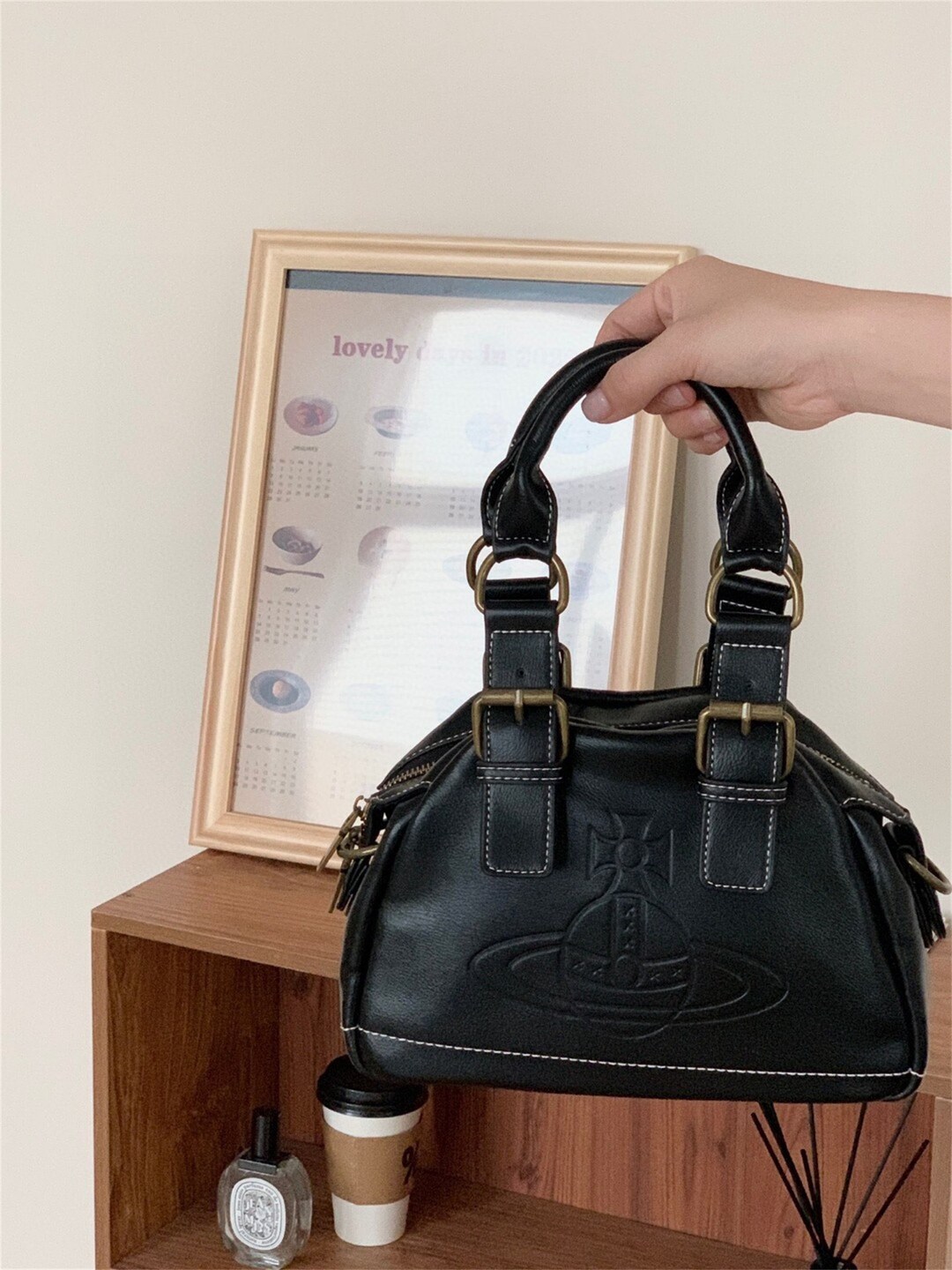 Vivienne Westwood Saturn Bowling Bag Shoulder Messenger Bag Etsy