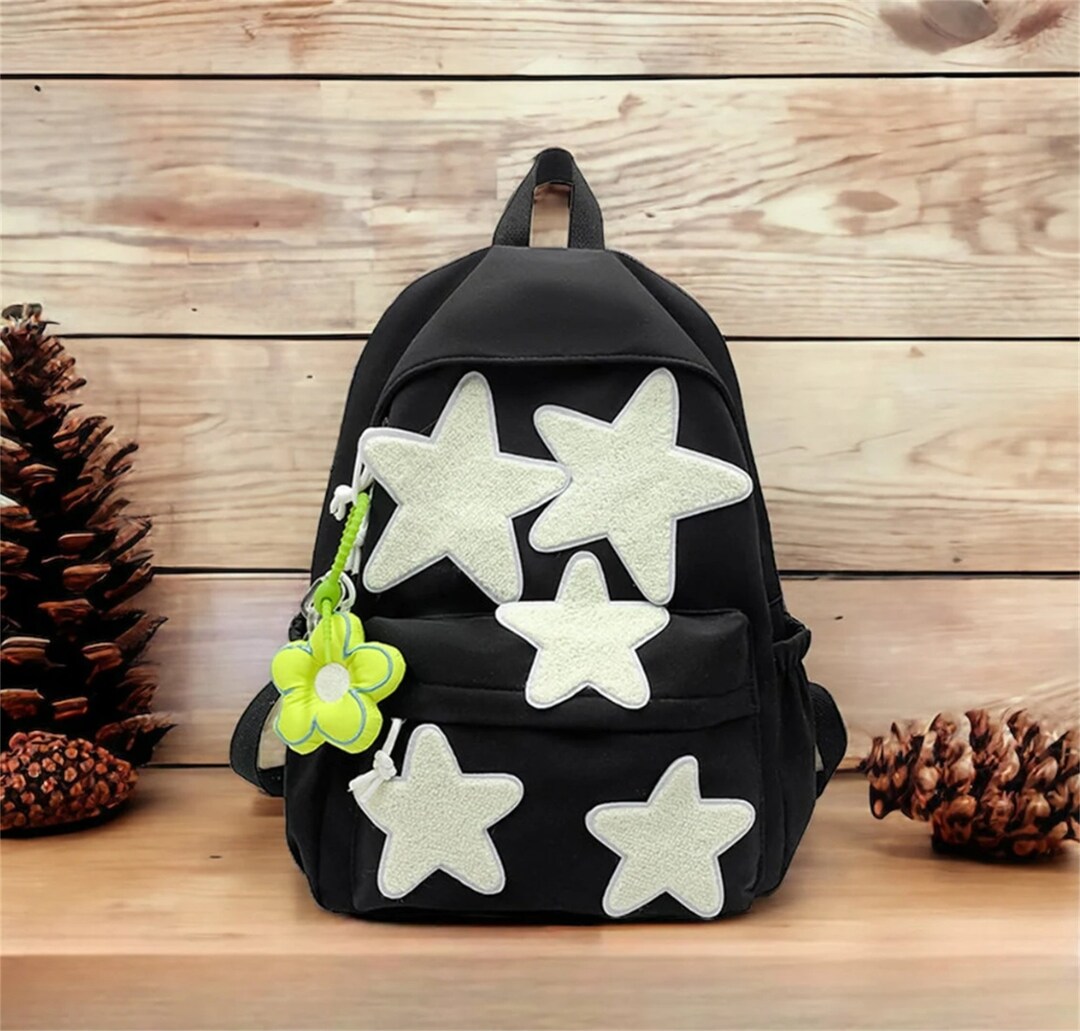 Minimalist Backpack Daily Bag Backpack With Stars Travel Etsy