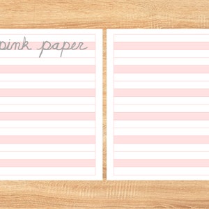 Montessori Pink Paper/Montessori Printable