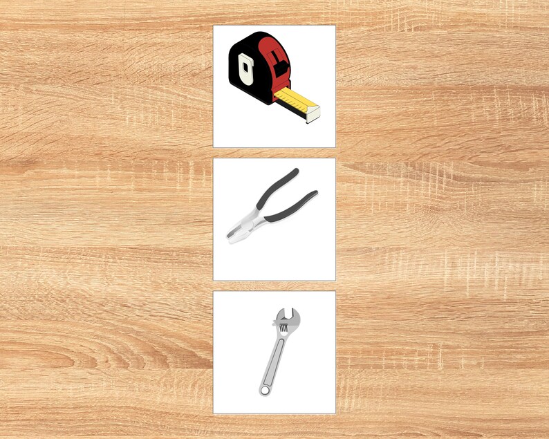 Tool Nomenclature Cards/montessori Classified Cards/printable Etsy