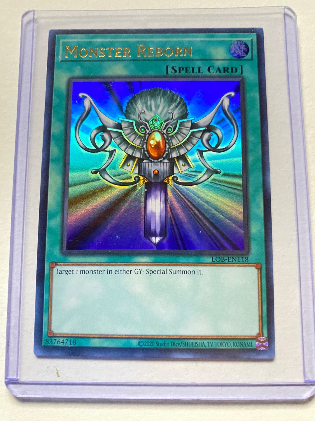 Yugioh Monster Reborn LOBEN118 Ultra Rare 25th Anniversary NM Etsy