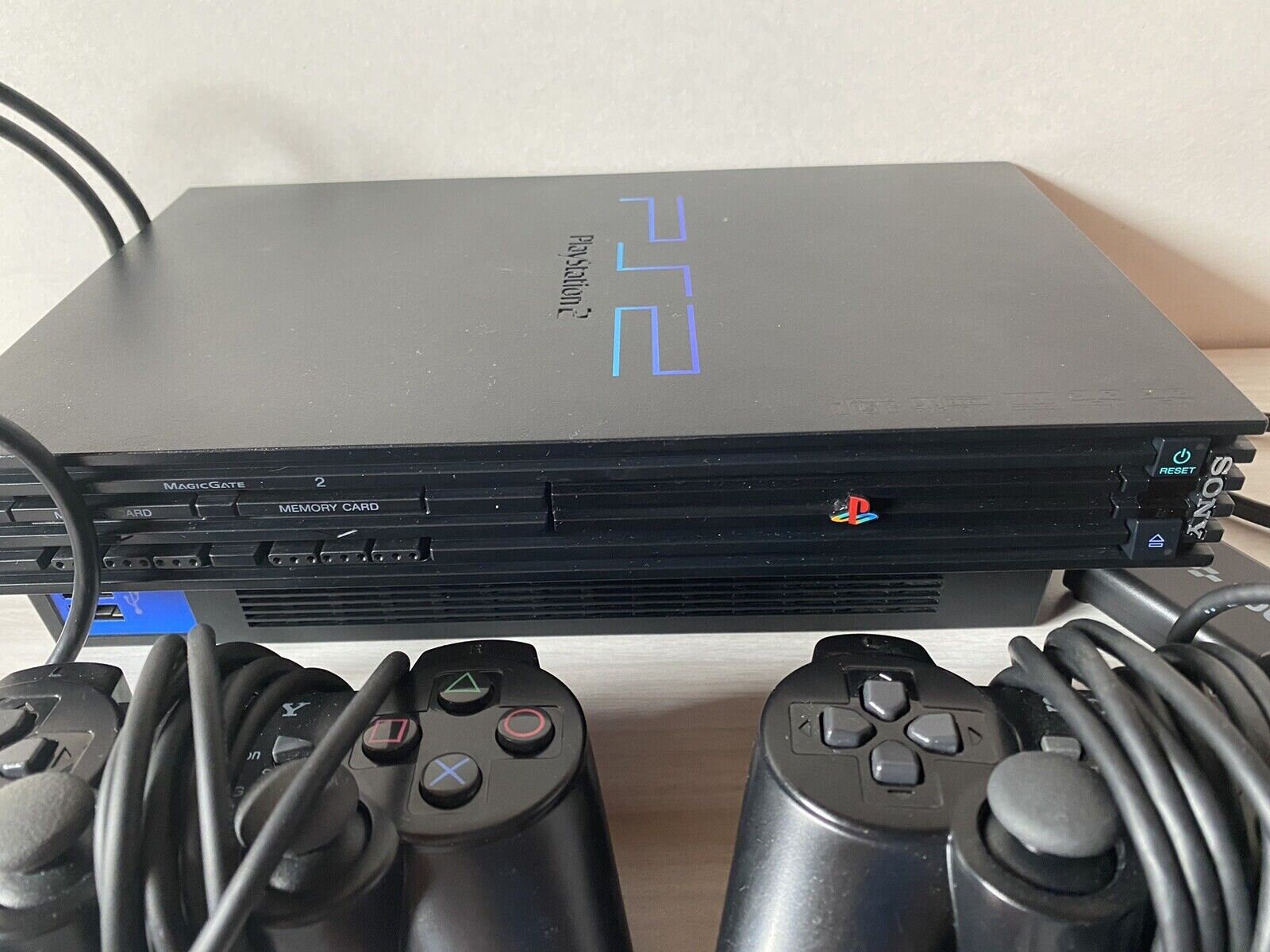 Sony Playstation 2 Hdmi Adapter 2 Controllers 1 Memory Card Mint