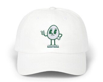 Casquette papa classique brodée homme oeuf - cadeau unique pour homme, casquette de baseball amusante, casquette de style vintage, chapeau papa, chapeaux brodés