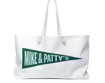 Bolsa de fin de semana de Mike & Patty / Bolsa de fin de semana con diseño de tu pequeña tienda de sándwiches