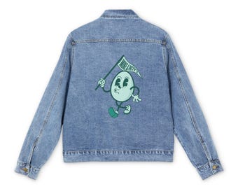 Chaqueta vaquera divertida con estampado original, estilo casual, unisex, ideal como regalo de cumpleaños, para fiestas o para el día a día. Prenda de abrigo a la última moda.
