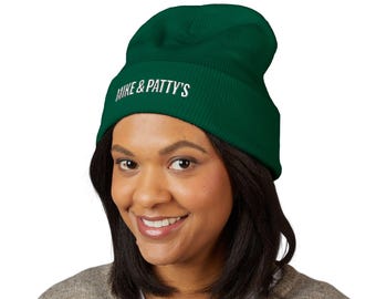 Gorro de Mike y Patty / Gorro con puño bordado