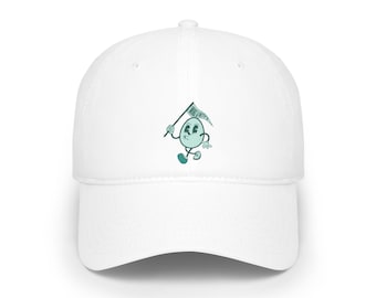 Gorra de béisbol bordada M&P, gorra de perfil bajo estilo "dad hat"