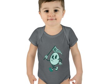 Body para bebé de Mike y Patty / Lindo personaje de huevo que camina