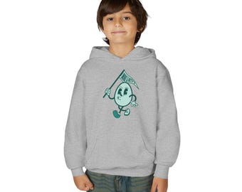 Sudadera con capucha con personaje de huevo sonriente / Sudadera con capucha juvenil - Mike & Patty's