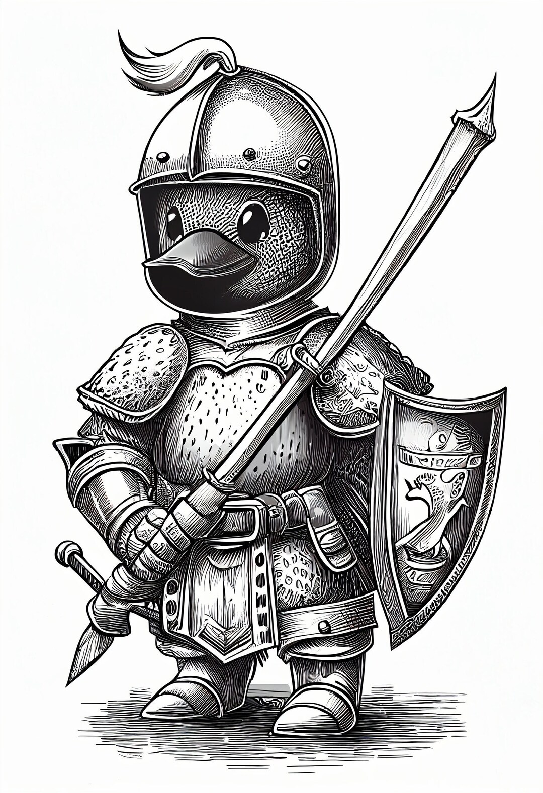 Duck Knight Quackin' Armor for the Little Warrior. Duck Etsy