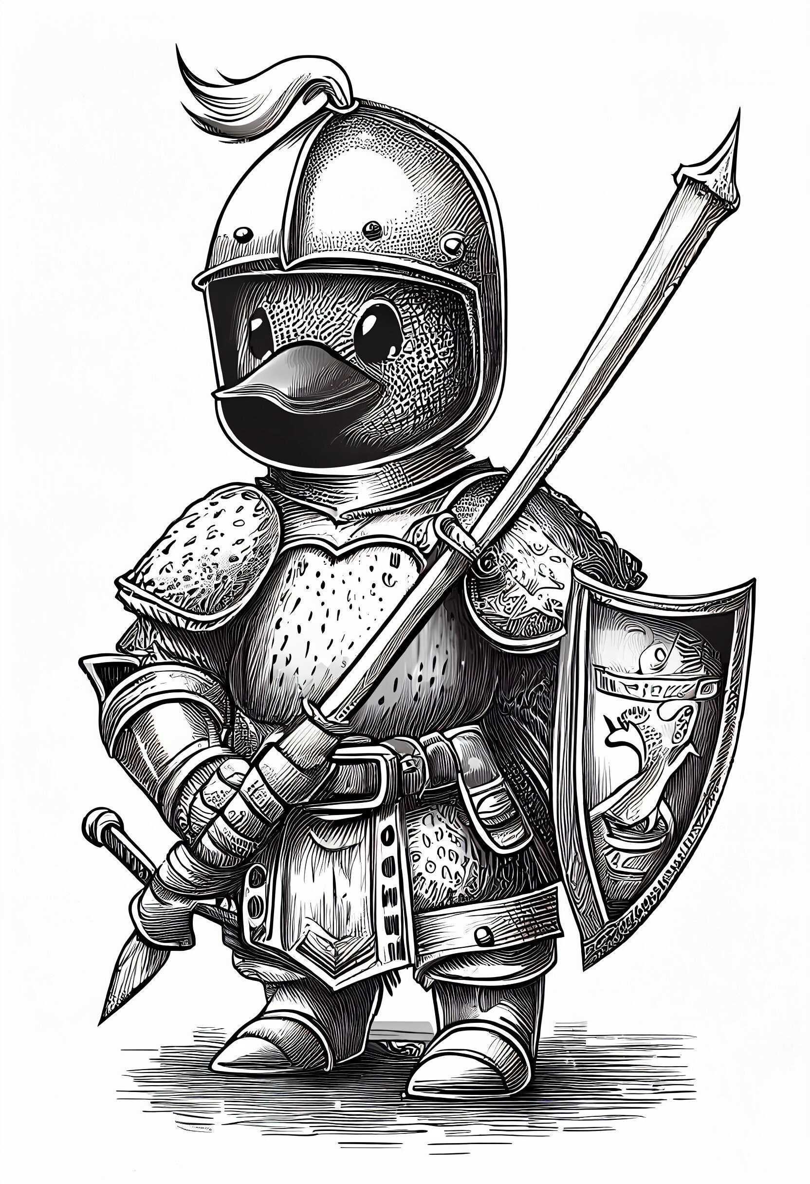 Duck Knight Quackin' Armor for the Little Warrior. Duck Etsy