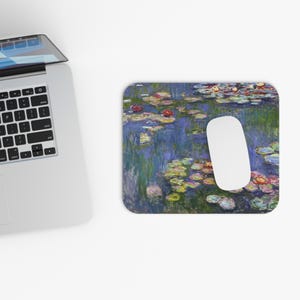 Water Lilies Mouse Pad - Monet Art Desk Gift