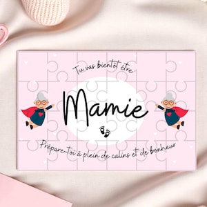 Zwangerschapsaankondigingspuzzel "Je wordt oma" - Origineel idee 24 stukjes - Postkaartformaat 10x15 cm - Gratis etui - Cadeau voor aanstaande oma