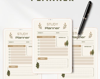 assignment deadline tracker Digital Planner | Digital Study Planner | Digital Assignment Planner | Digital Study Journal | Homework Tracker | Printable Planner | PDF