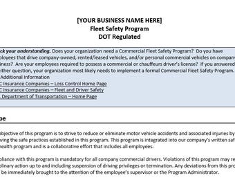 Complete DOT Compliance Manual