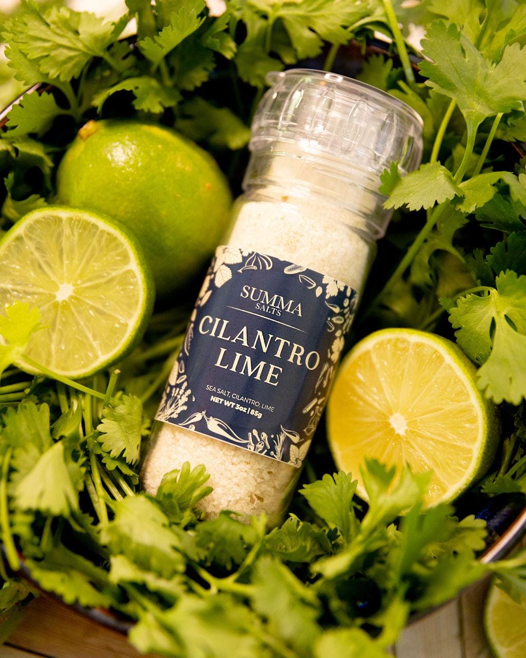 Cilantro Lime Infused Coarse Sea Salt