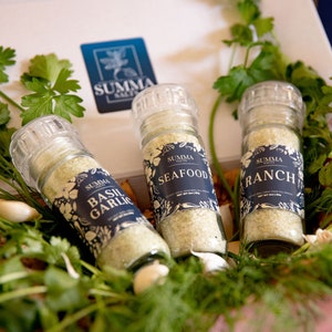 Herb Infused Salt Giftbox - Handmade local seasonings