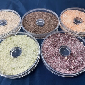 Margarita Cocktail Salt Set - an assortment of salt flavors meant for rimming glasses for cocktails and mocktails