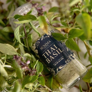 Thai Basil Salt | Refillable Grinder