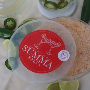 Spicy Margarita Cocktail Salt - A hot salt meant for rimming glasses for cocktails and mocktails