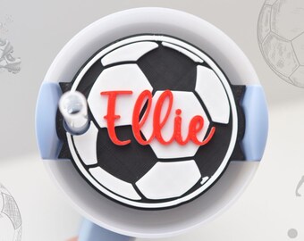 Soccer name tag Stanley cup tumbler-Personalized Soccer bottle tag-Team sport name tag-Soccer team gift-Soccer Coach gift-Soccer team gifts
