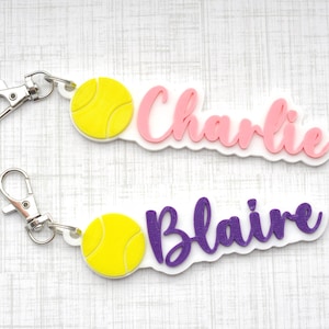 Pack étiquette de sac de tennis-Idées cadeaux tennis-Etiquette de sac tennis filles-Cadeau entraîneur de tennis-Sac cadeau tennis garçon party-Rentrée scolaire-Bouteille de tennis