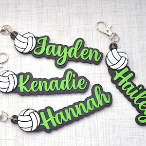 Volleyball Gift ideas-Volleyball bag pack tag-Volleyball Girls bag tag-Volleyball Coach gift-Volleyball goodie bag party Gift-Back to School