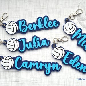 Blaue Keychain-Volleyball Geschenk-Volleyball Mädchen Tasche Anhänger-Volleyball Trainer Geschenk-Volleyball Goodie Bag Party Geschenk-Zurück in der Schule