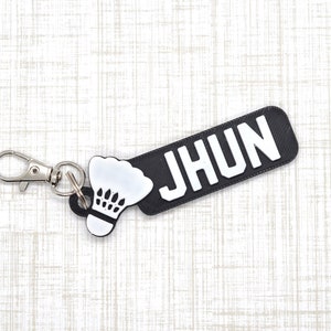 Badminton Gift idea-Badminton bag tag-Badminton goodie bag-Badminton keychain Girls-Boys Badminton  gift-Coach gift Badminton-bagpack tag