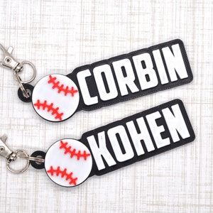 Personalisierte Baseball Tasche Namensschild-Baseball Rucksack Anhänger-Baseball Team Geschenk-Team Sport tag-Baseball Team Bag Pack Tag-Baseball Party Geschenk