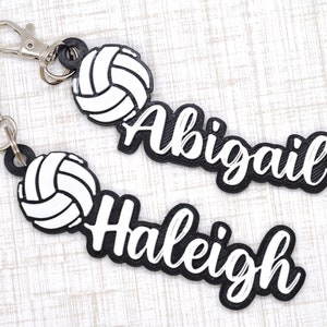 Volleyball bag pack tag-Volleyball Gift ideas-Volleyball Girls bag tag-Volleyball Coach gift-Volleyball goodie bag party Gift-Back to School