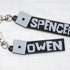 Personalized Roblox Inspired Backpack Tag: Gamer Name Tag