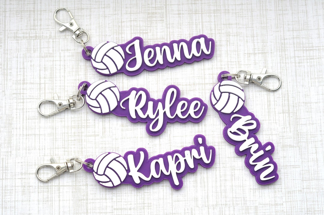 Volleyball With Namesvolleyball Gift Ideasvolleyball Girls Bag Tag