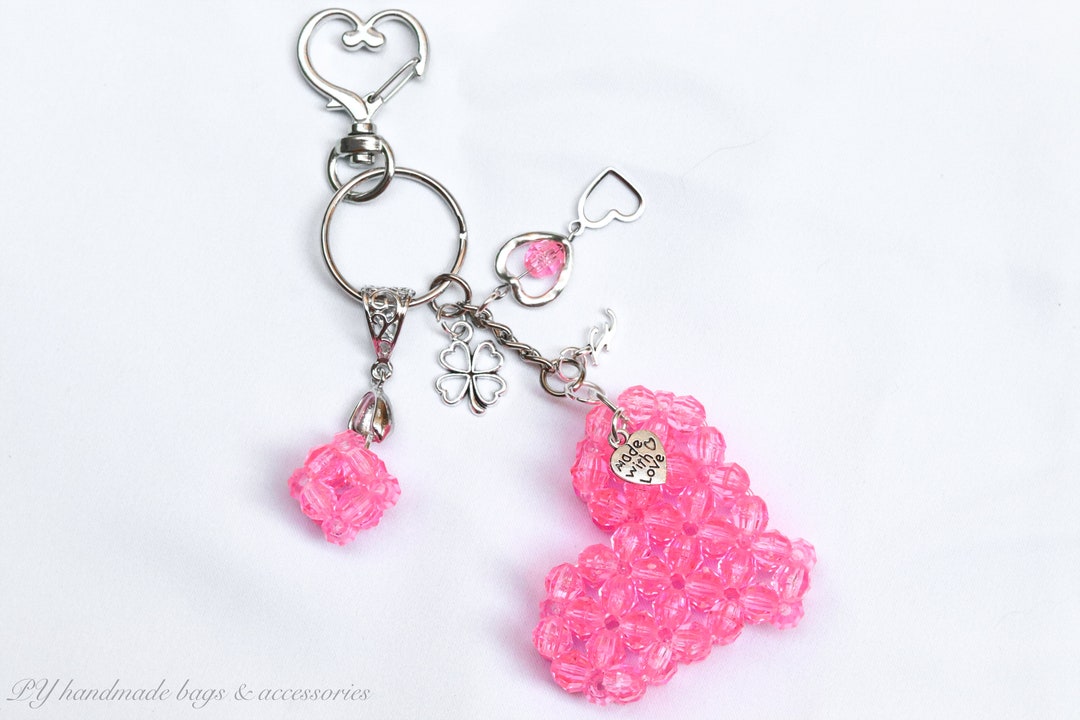 Custom Keychain Car Keys Keychain Name Letter Keychain Cute Etsy