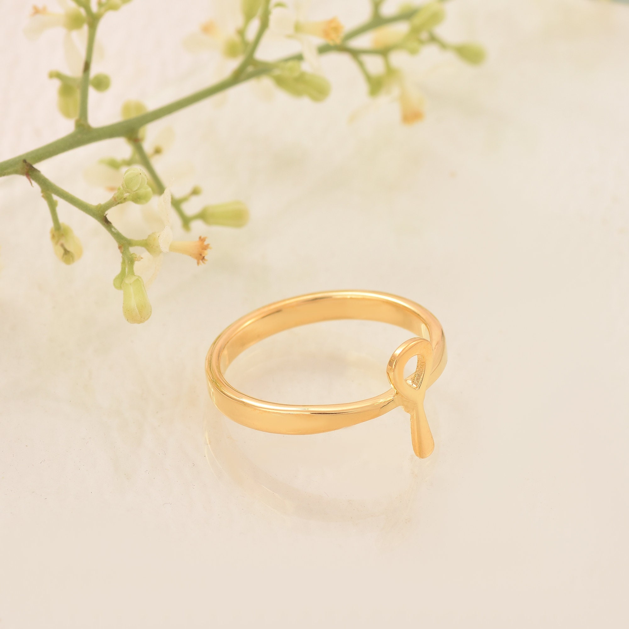 Ankh Ring Egyptian Ankh Ring Key of Life Ring Cross Ring Etsy