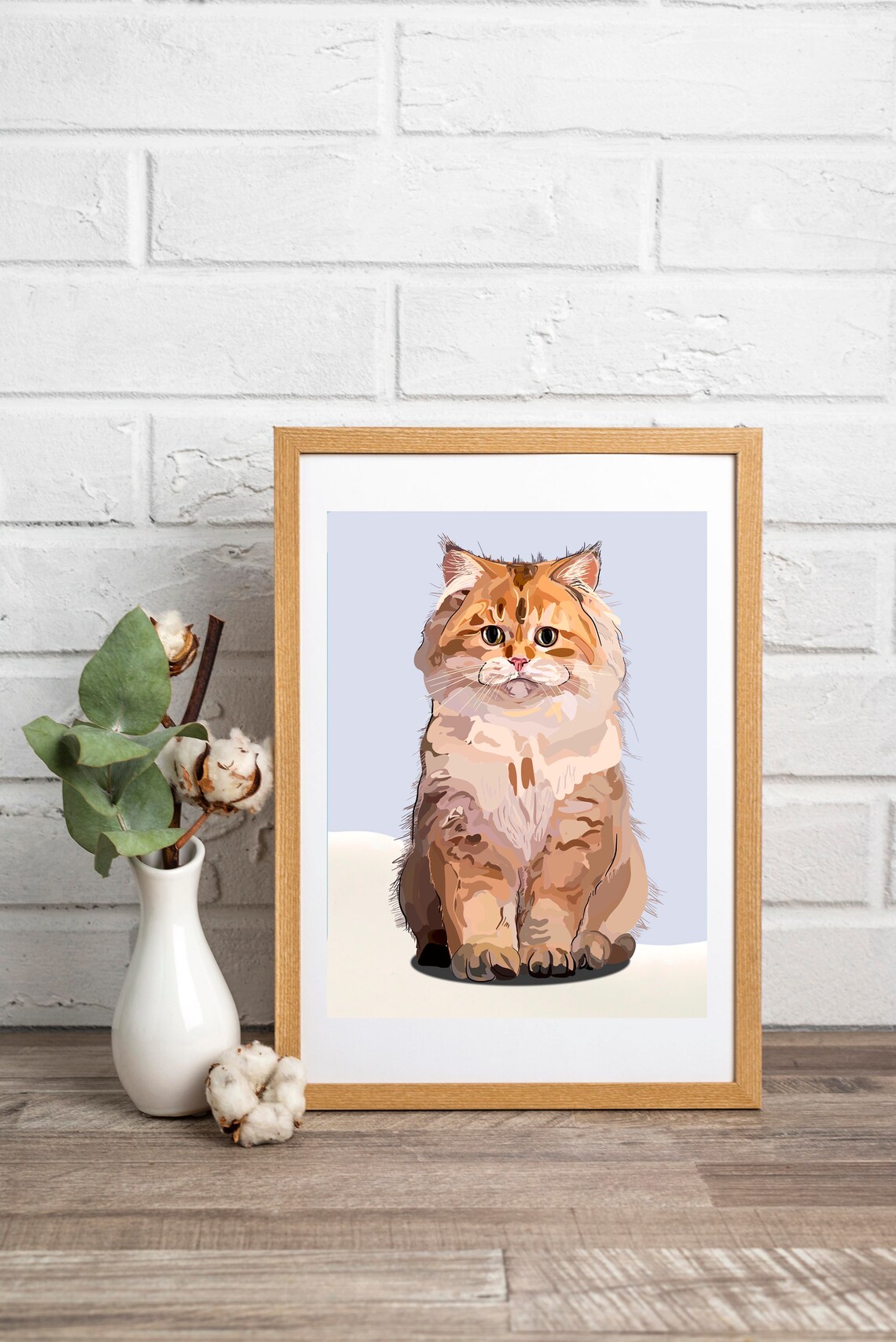 Custom Dog Portrait Painting Digital Pet Drawing Custom Cat Etsy