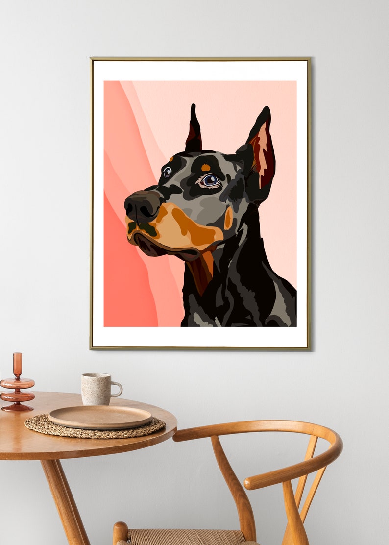 Custom Dog Portrait Painting Digital Pet Drawing Custom Cat Etsy