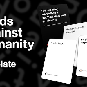 Pacote de expansão DIY Cards Against Humanity | Modelo | Jogos de festa